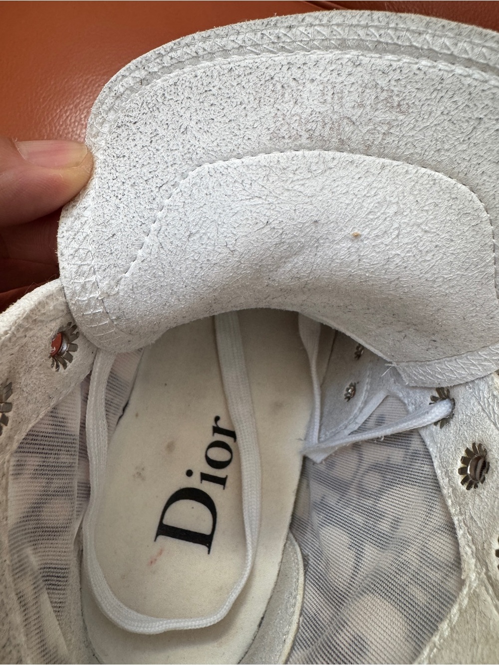 Dior Black & White Oblique High-Top Sneakers, - Picture 8 of 9